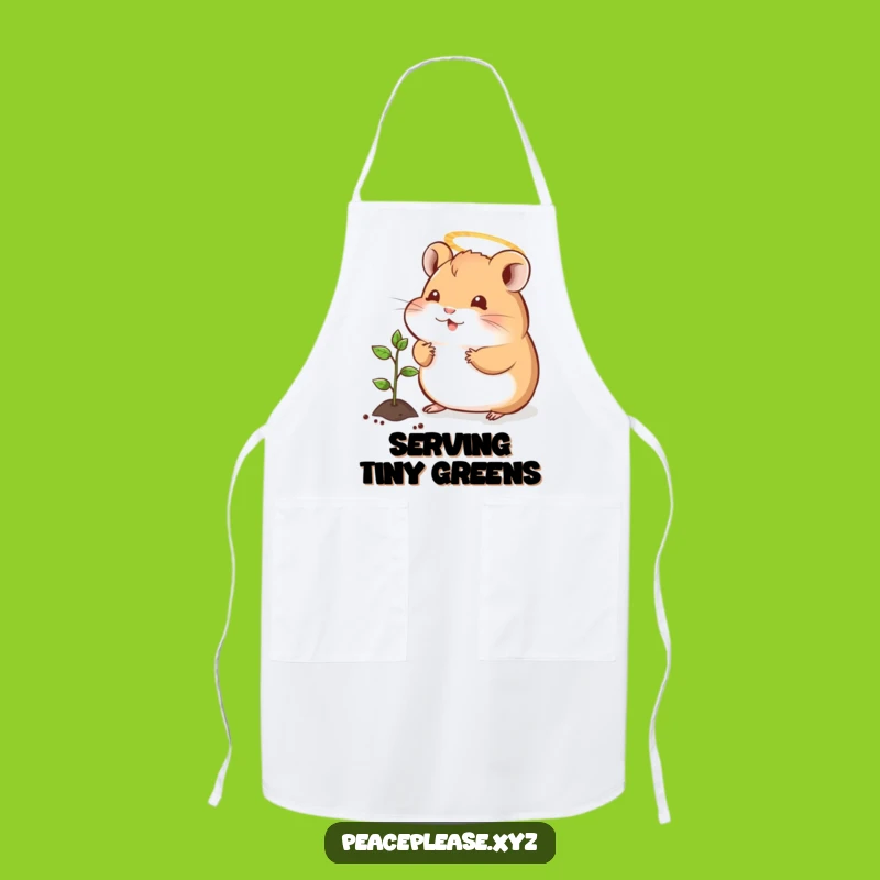 Funny Hamster Halo Apron: Cook with Kindness and Cute Charm