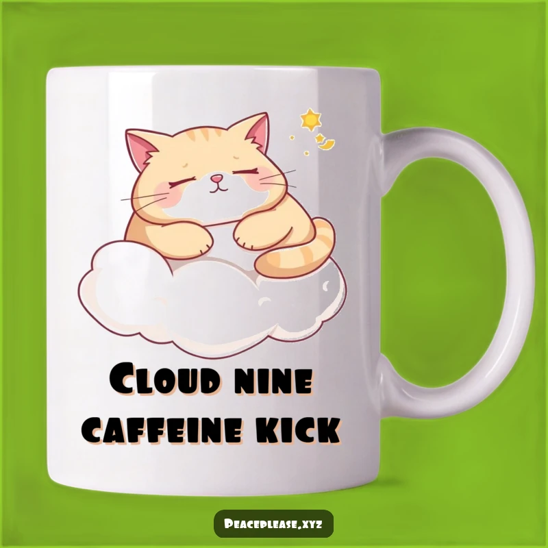 Funny Cat Napping Cloud Mug: A Hilarious Gift for Cozy Cat Lovers