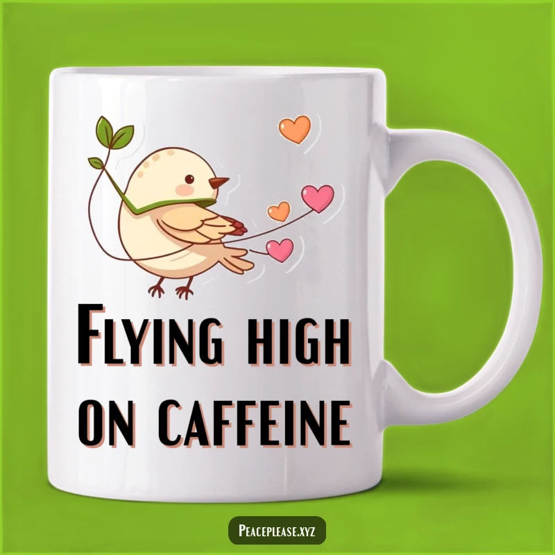 Funny Bird Heart Flight Mug: Tiny Hero Gift for Love and Joy