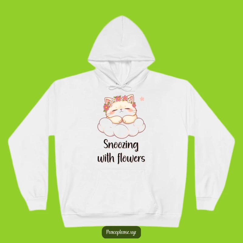 Funny Cat Cloud Nap Hoodie: Cozy Snoozing Feline Sweatshirt for Funny Gifts