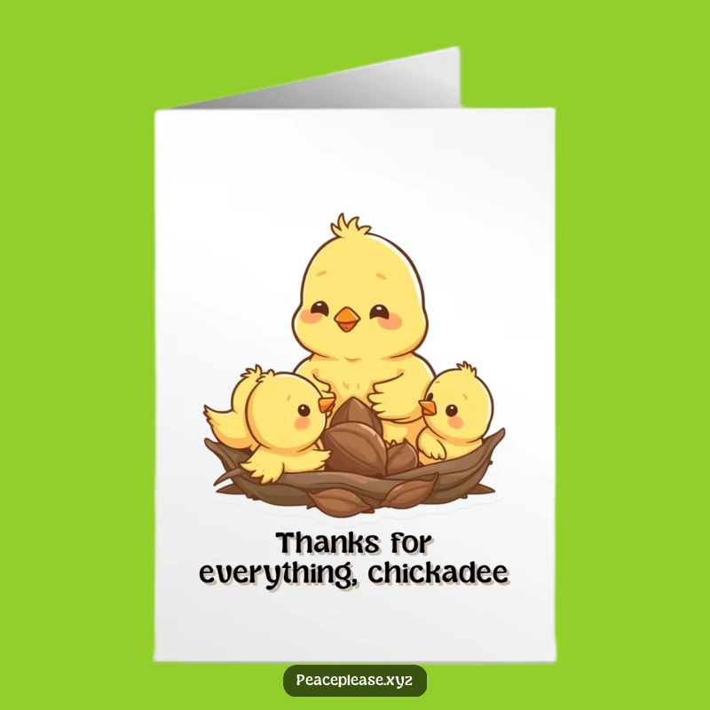 Free Printable Thank You Card: Happy Chicks - Sweet Downloadable Gratitude Gift