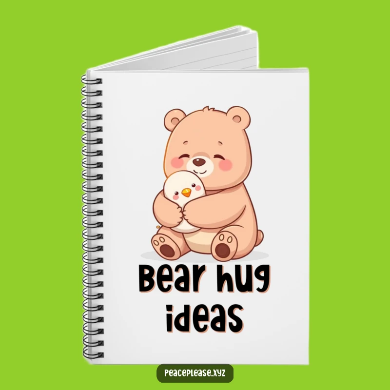Funny Bear Hug Notebook: Journal Your Thoughts with Adorable Animal Friendship