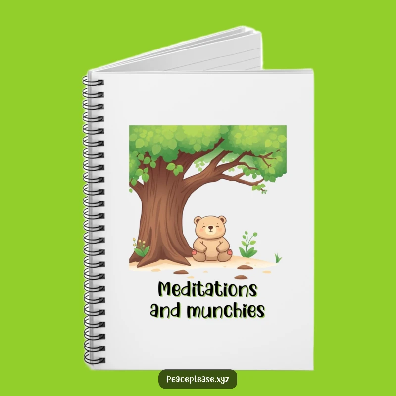 Funny Bear Notebook: Meditating Thoughts, Hilarious Journal Gift