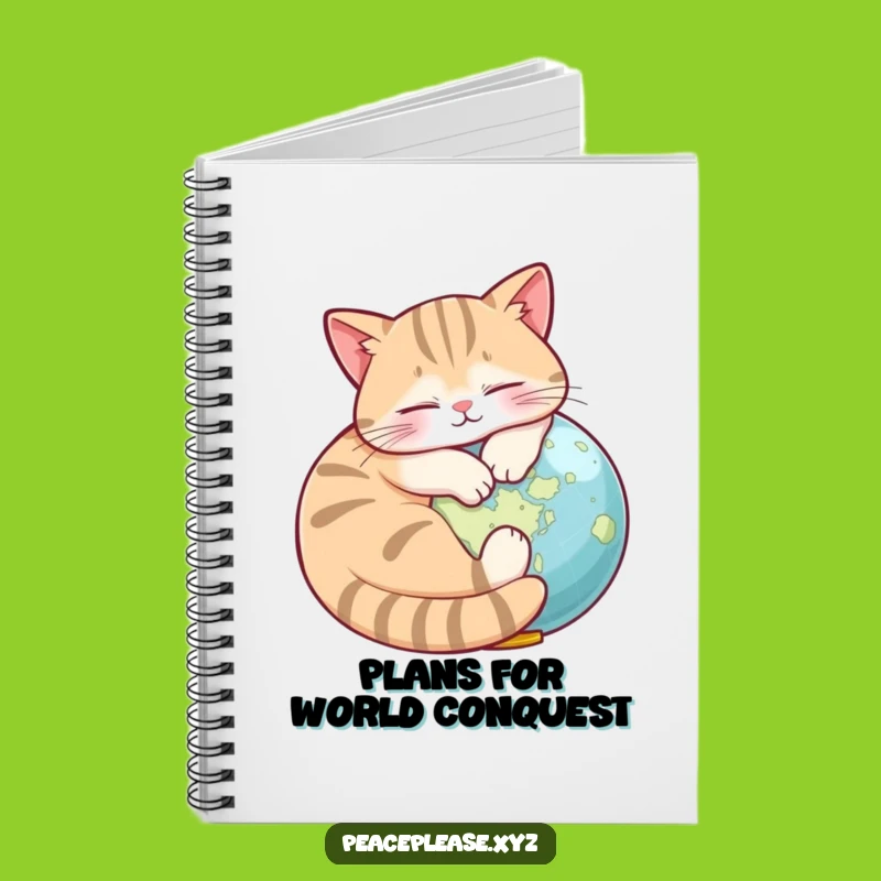 Funny Cat Globe Notebook: Dreamer's Journal, Hilarious Travel Diary