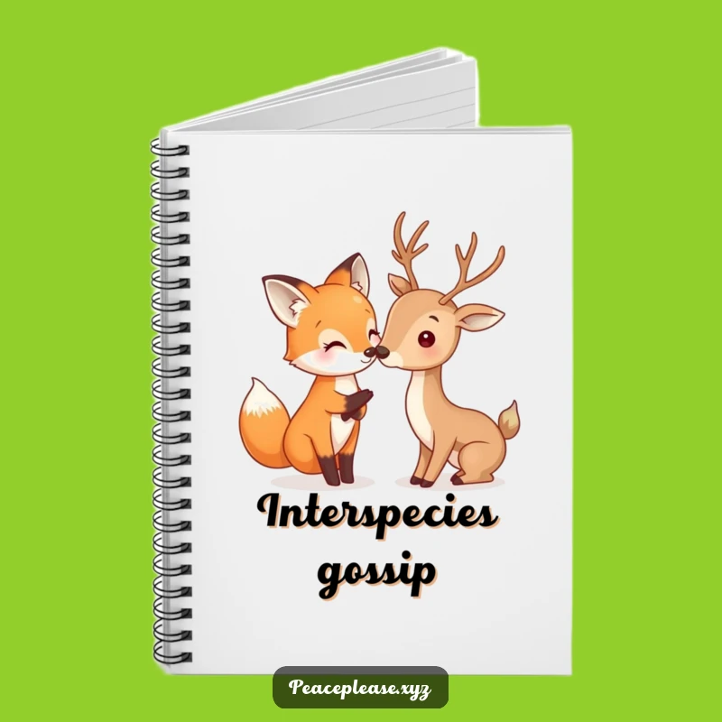 Funny Fox & Deer Notebook: Adorable Woodland Journal for Your Thoughts!