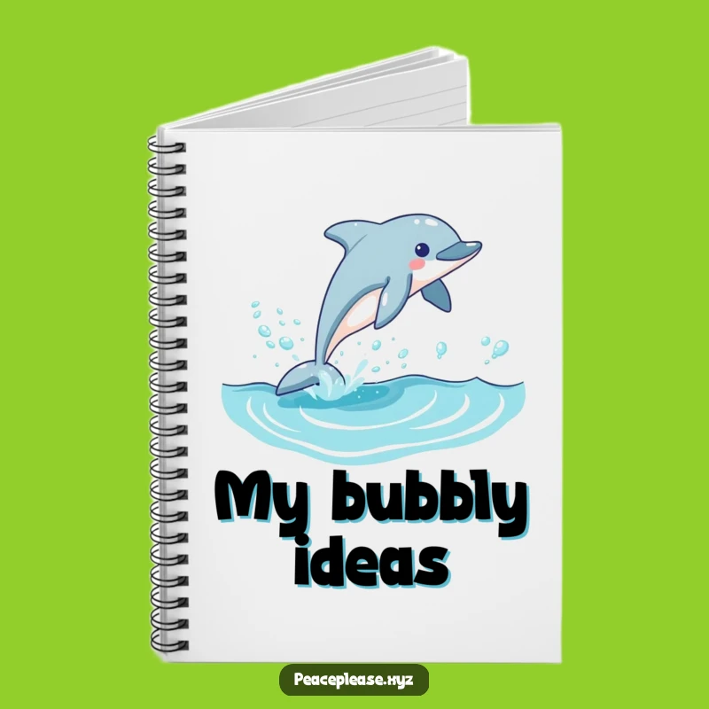 Funny Dolphin Wave Leap Notebook: Hilarious Ocean Journal