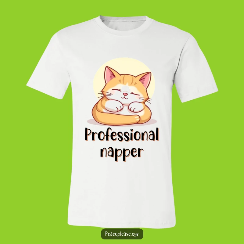 Funny Cat Nap T-Shirt: Wear Your Relaxation with this Hilarious Feline Design