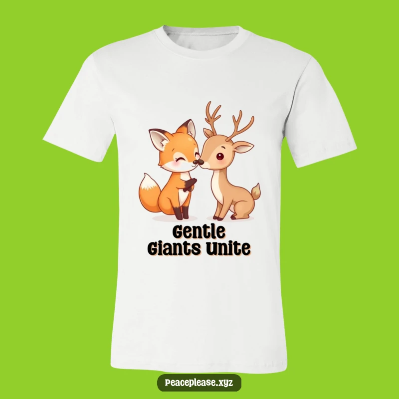 Funny Fox & Deer Tee: Gentle Woodland Creature T-Shirt, Perfect Gift!