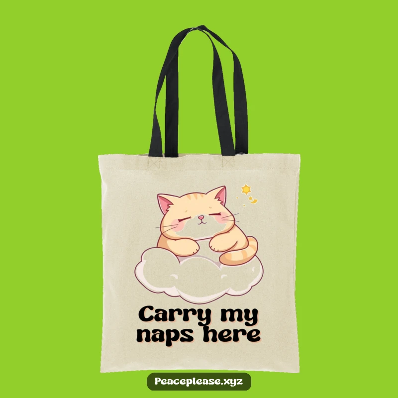 Funny Cat Cloud Tote Bag: Carry Your Essentials with Hilarious Feline Style
