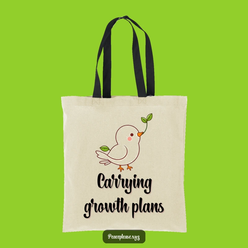 Funny Dove Sprout Tote Bag: Carry Hope and Style with this Adorable Bag